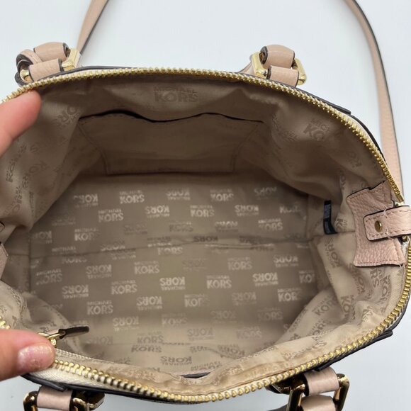 Michael Kors Light Pink & Beige Ciara Crossbody Tote - Picture 9 of 12